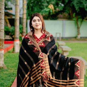 জামদানী শাল-কালো কালার